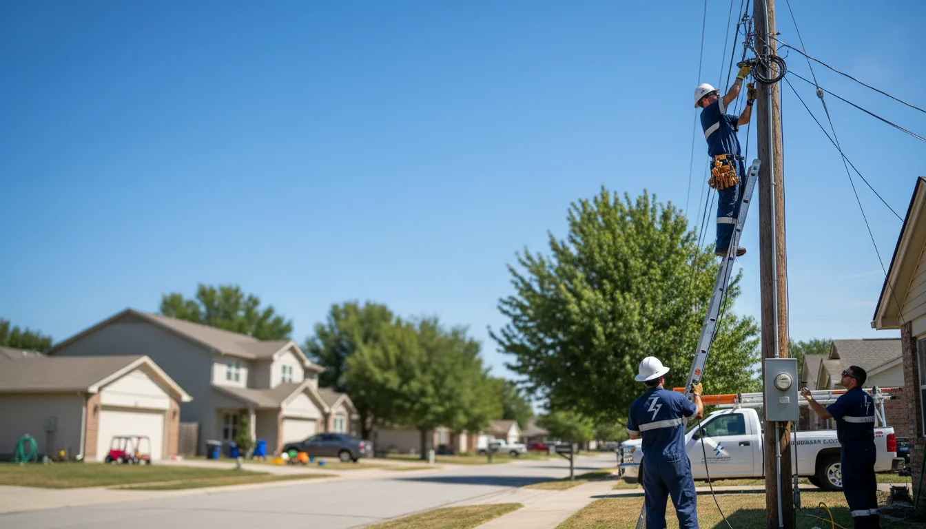 Residential electrician providing installation services in Pomona Park, FL